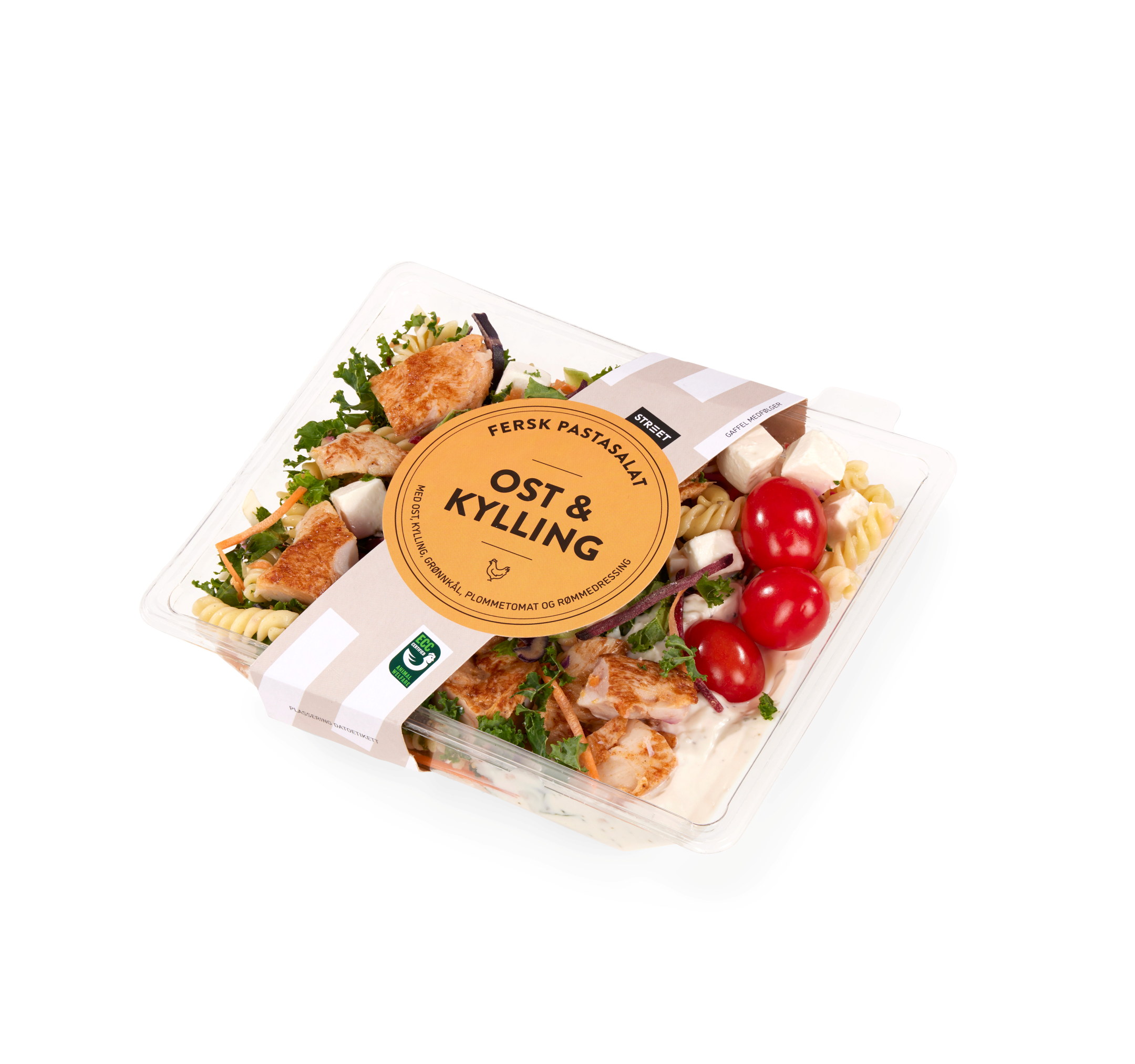 Street Pastasalat Ost & Kylling