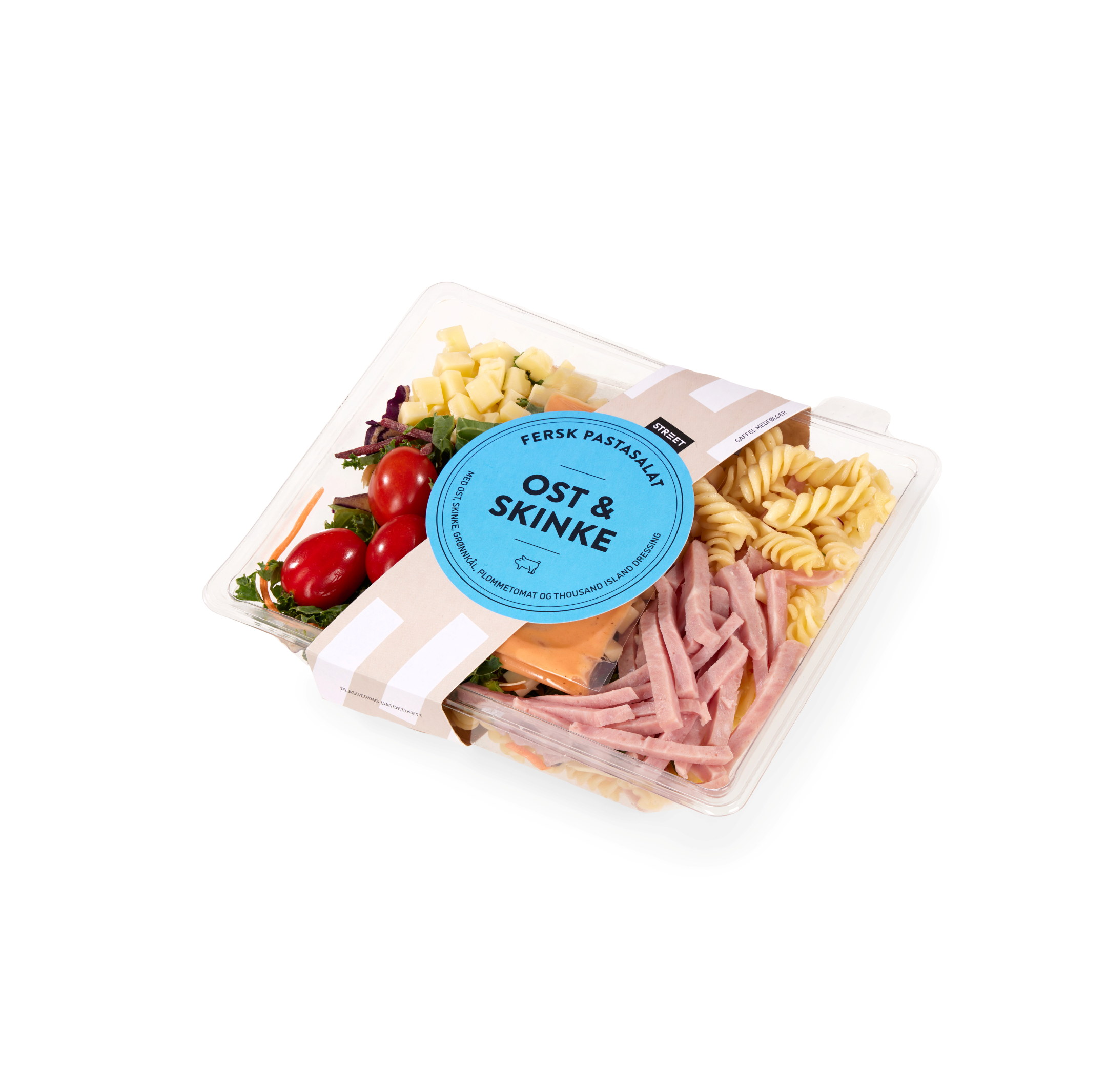 Street Pastasalat Ost & Skinke