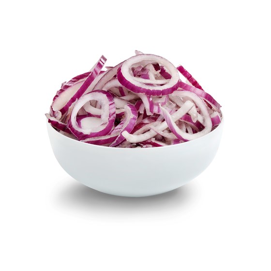 Rødløk skivet 0,5 kg