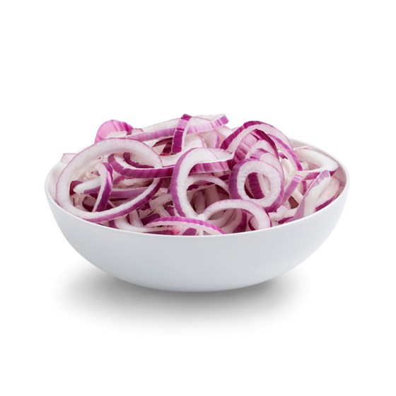Rødløk skivet 0,5 kg