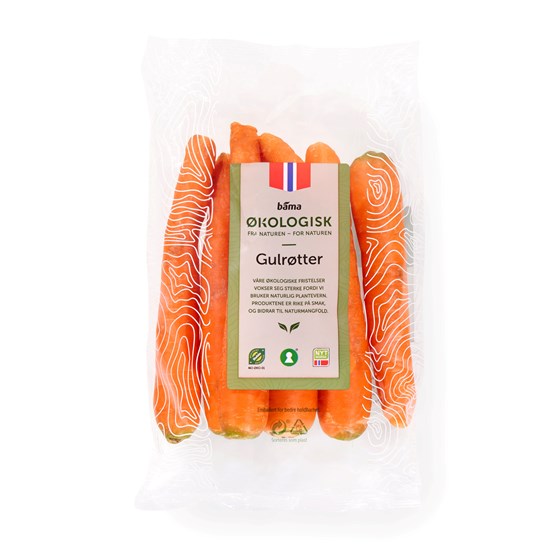 Gulrot økologisk 750 gram