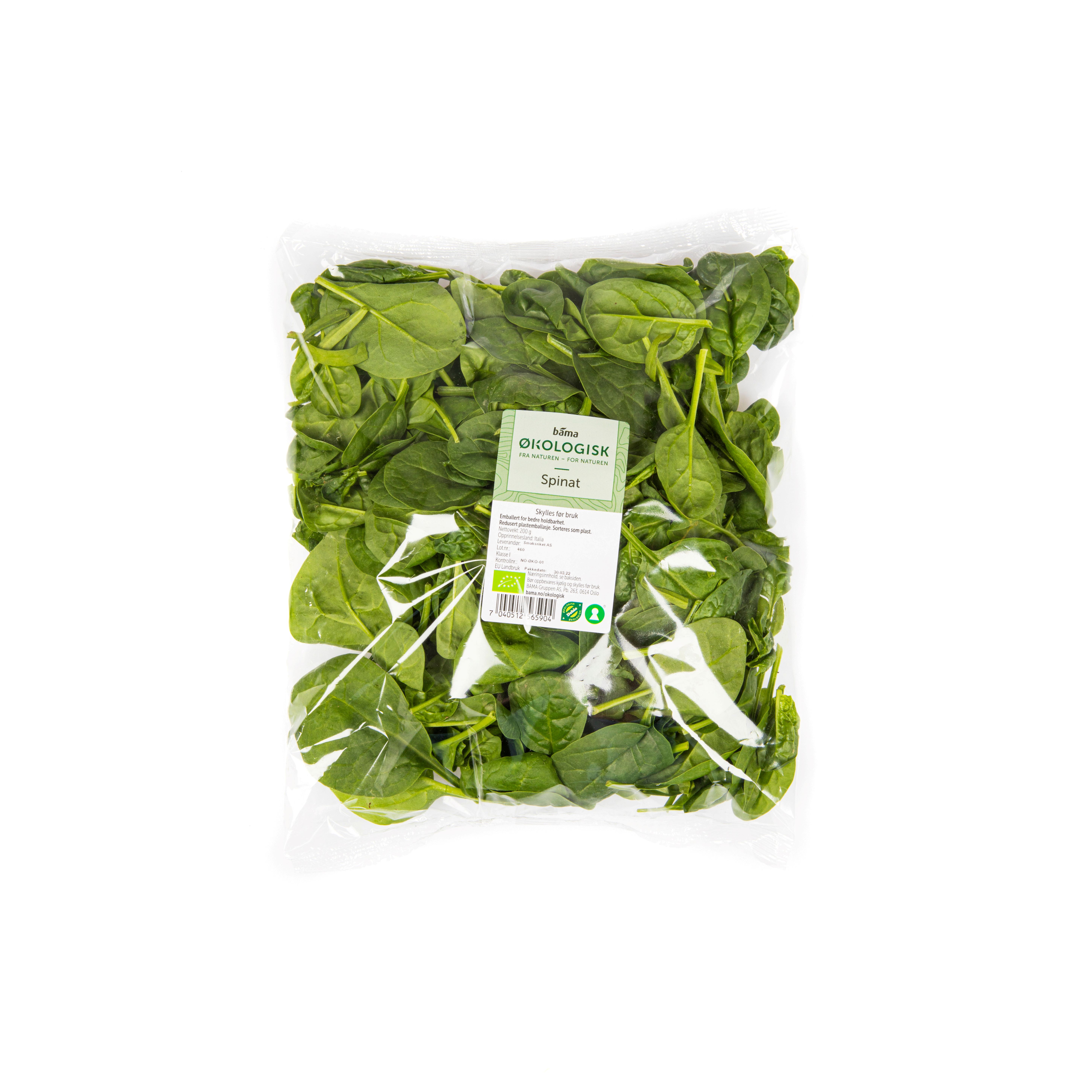 SPINAT ØKOLOGISK PK
