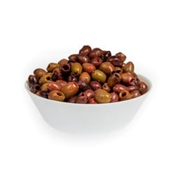 OLIVEN SORT U/STEN 400 GR