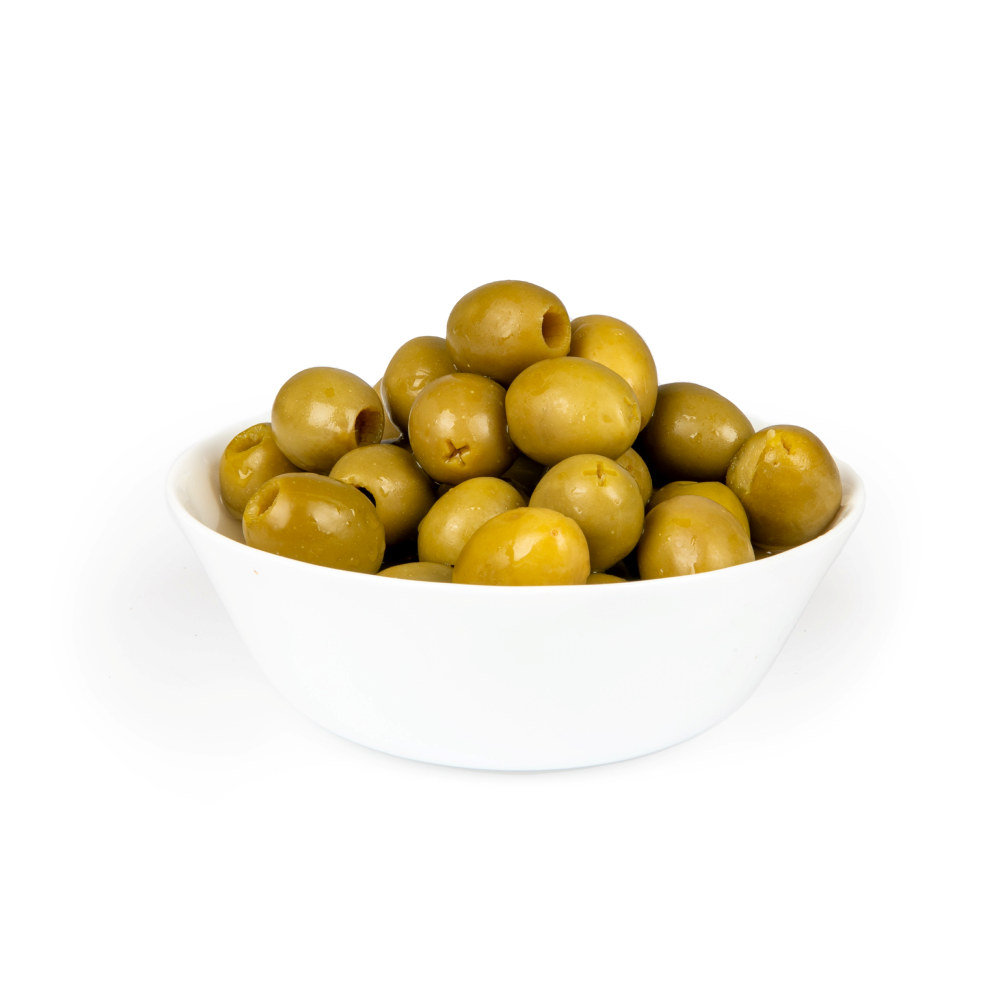 OLIVEN GRØNN U/STEN 400 GR