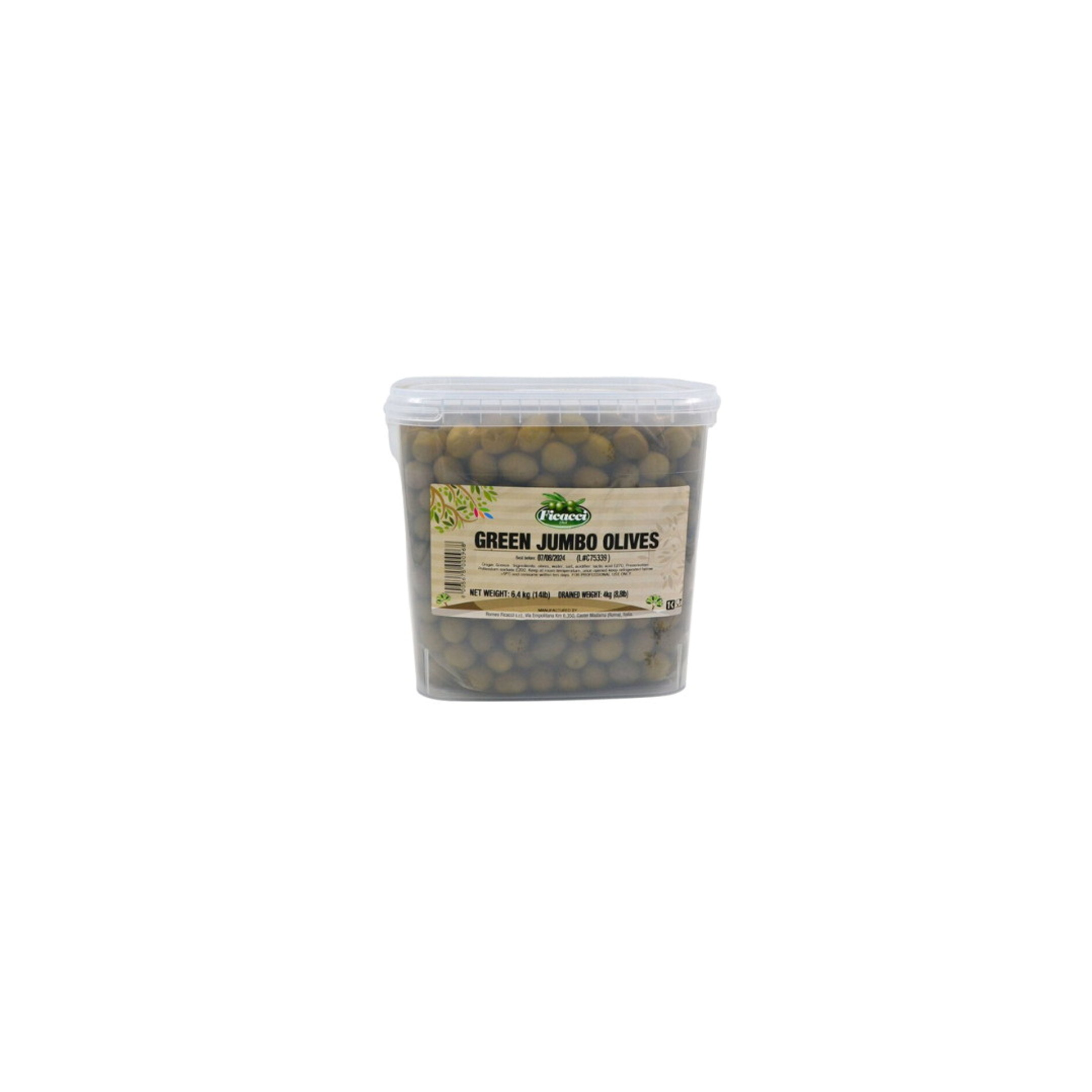 OLIVEN GRØNN M/STEN 4 KG