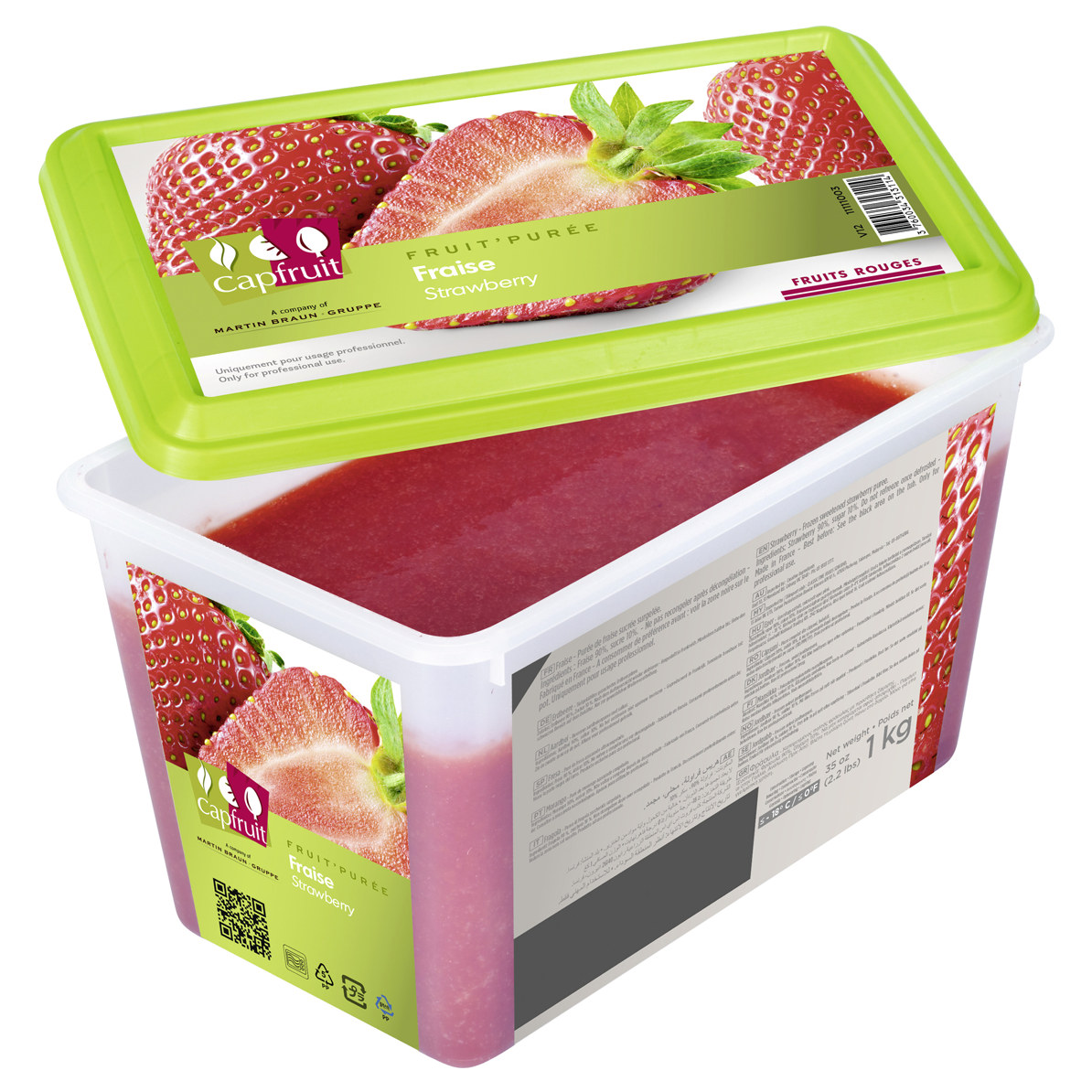 Jordbærpuré dypfryst 2kg