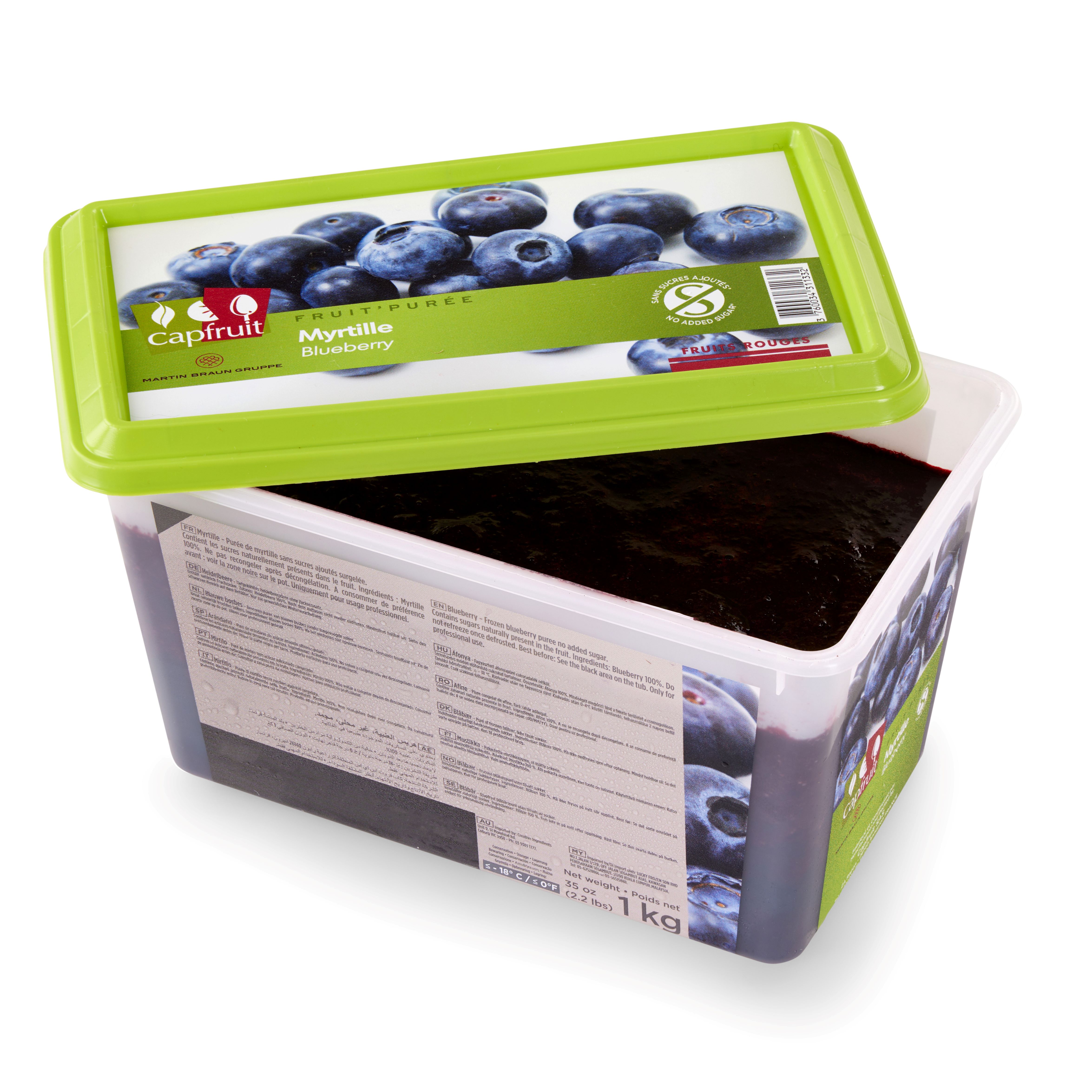 Blåbærpuré Dypfryst