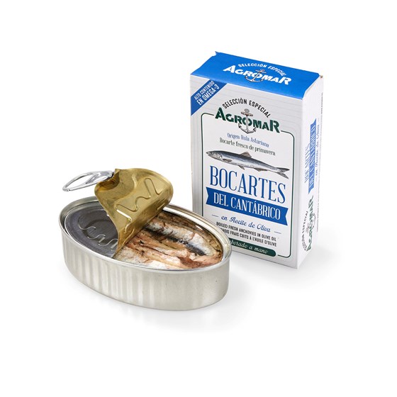 Ansjos hel i olivenolje 115g