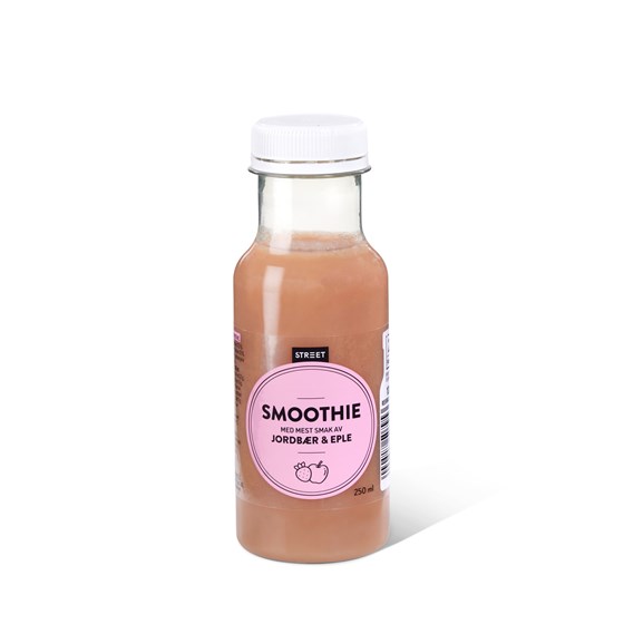 Street jordbær og eple smoothie 0,25 L