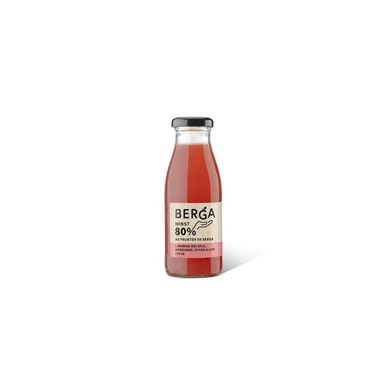 Berga limonade bringebær, sitron 0,25 L