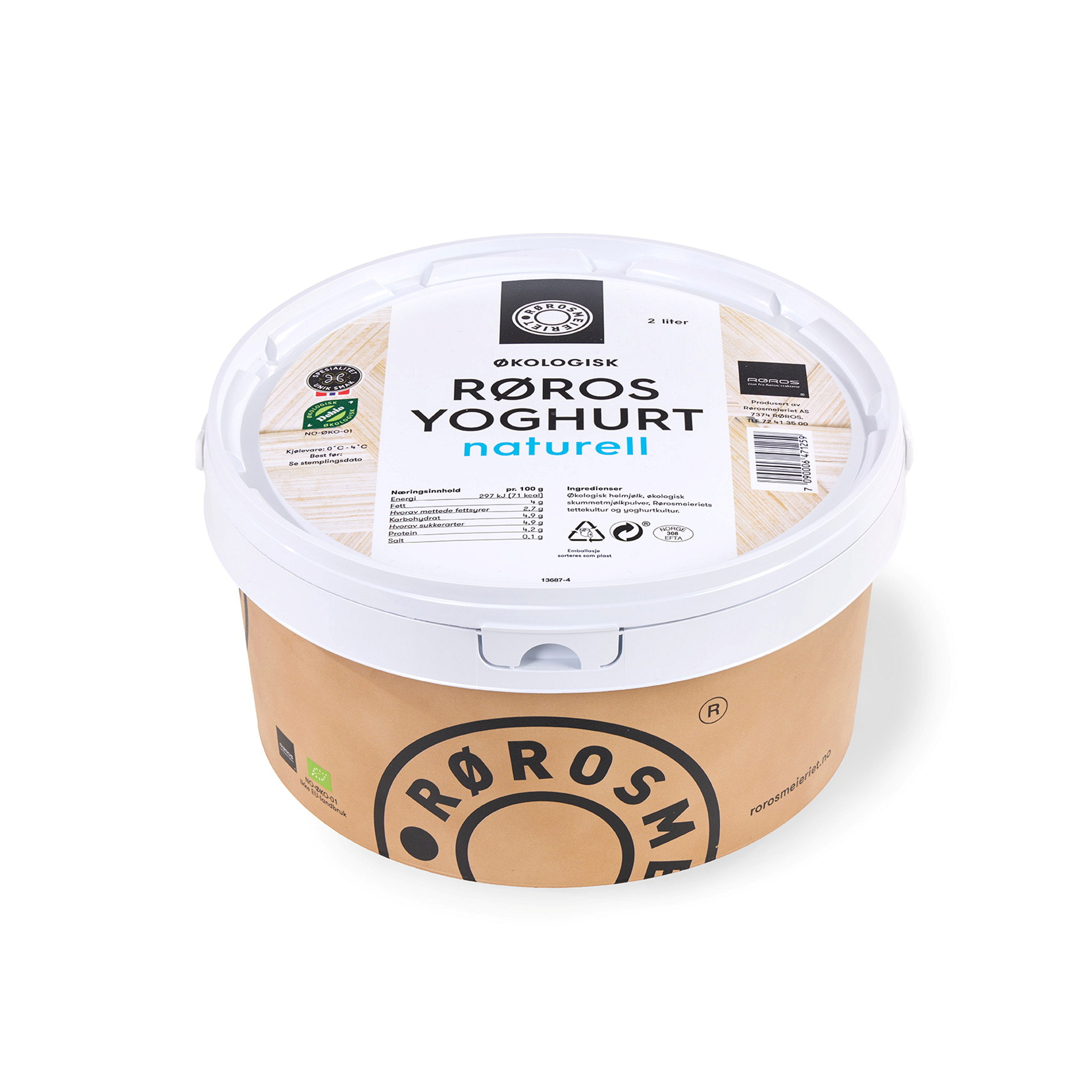 Økologisk Røros Yoghurt Naturell