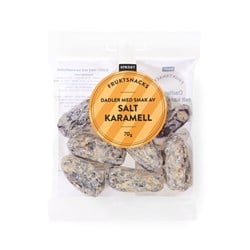 Street dadler med smak av salt karamel 70 g
