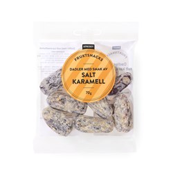 Street dadler med smak av salt karamel 70 g
