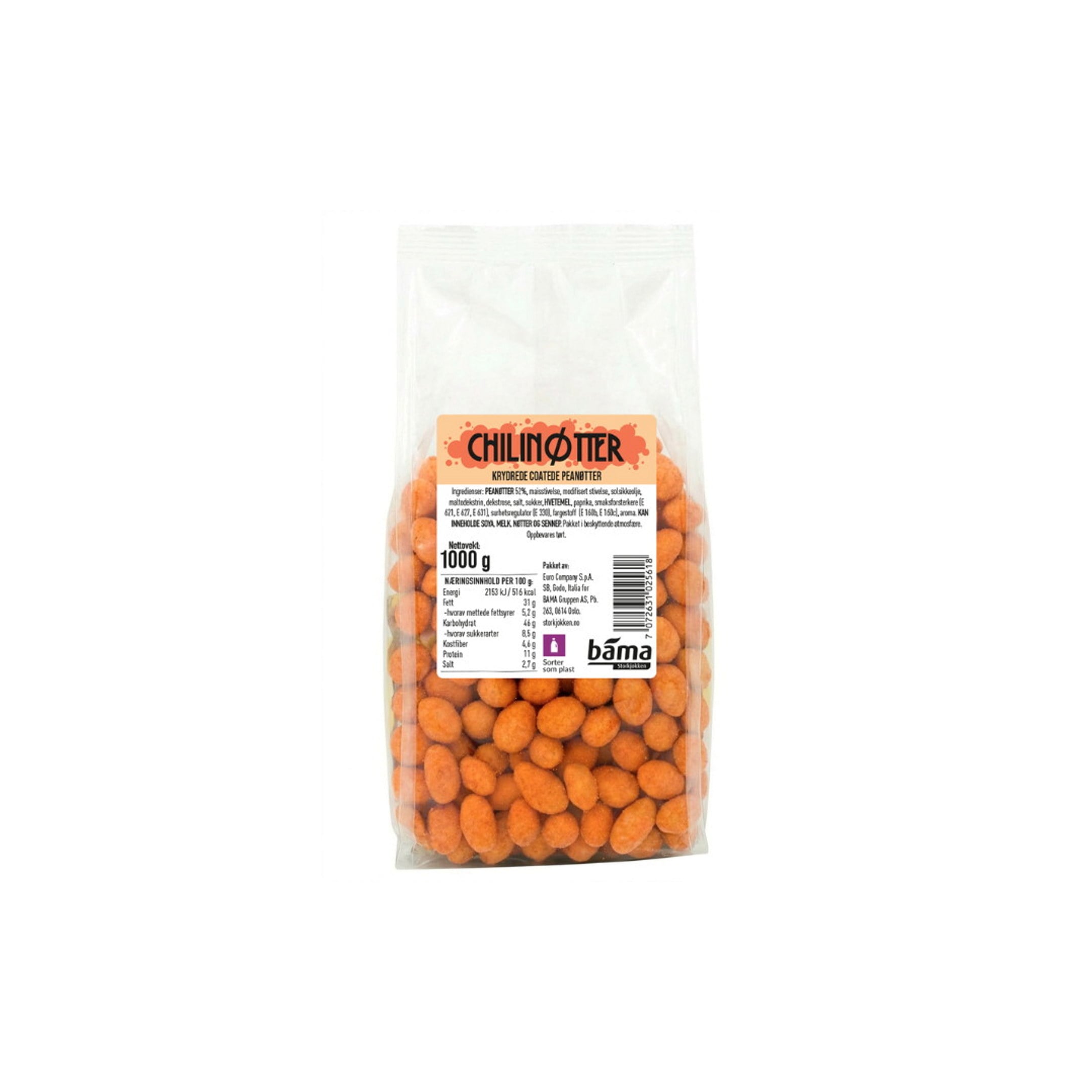 CHILINØTTER 1 KG