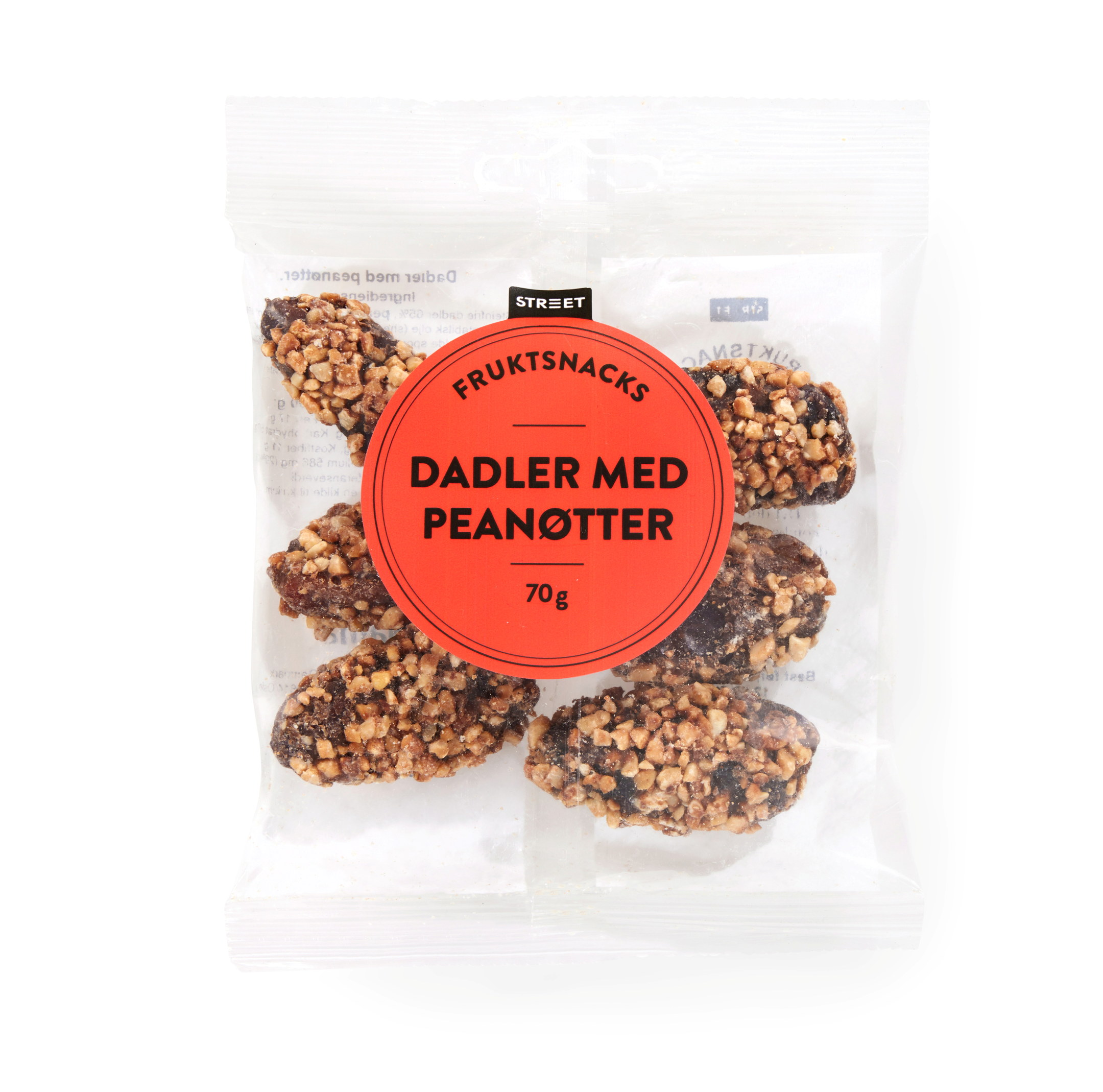 Street dadler med peanøtter 70 g