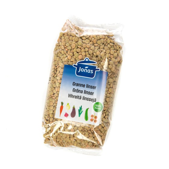 LINSER GRØNNE TØRKET 8x500 GR