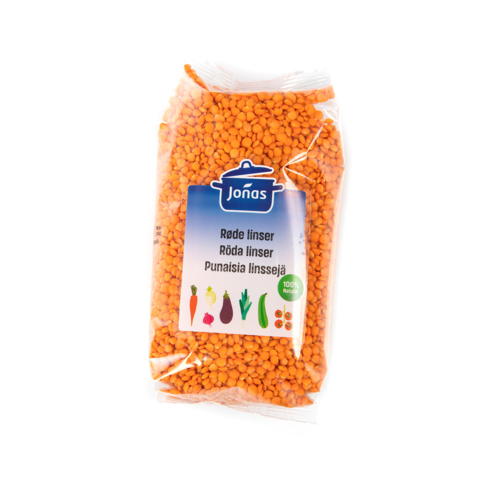 LINSER RØDE TØRKET 8x500 GR