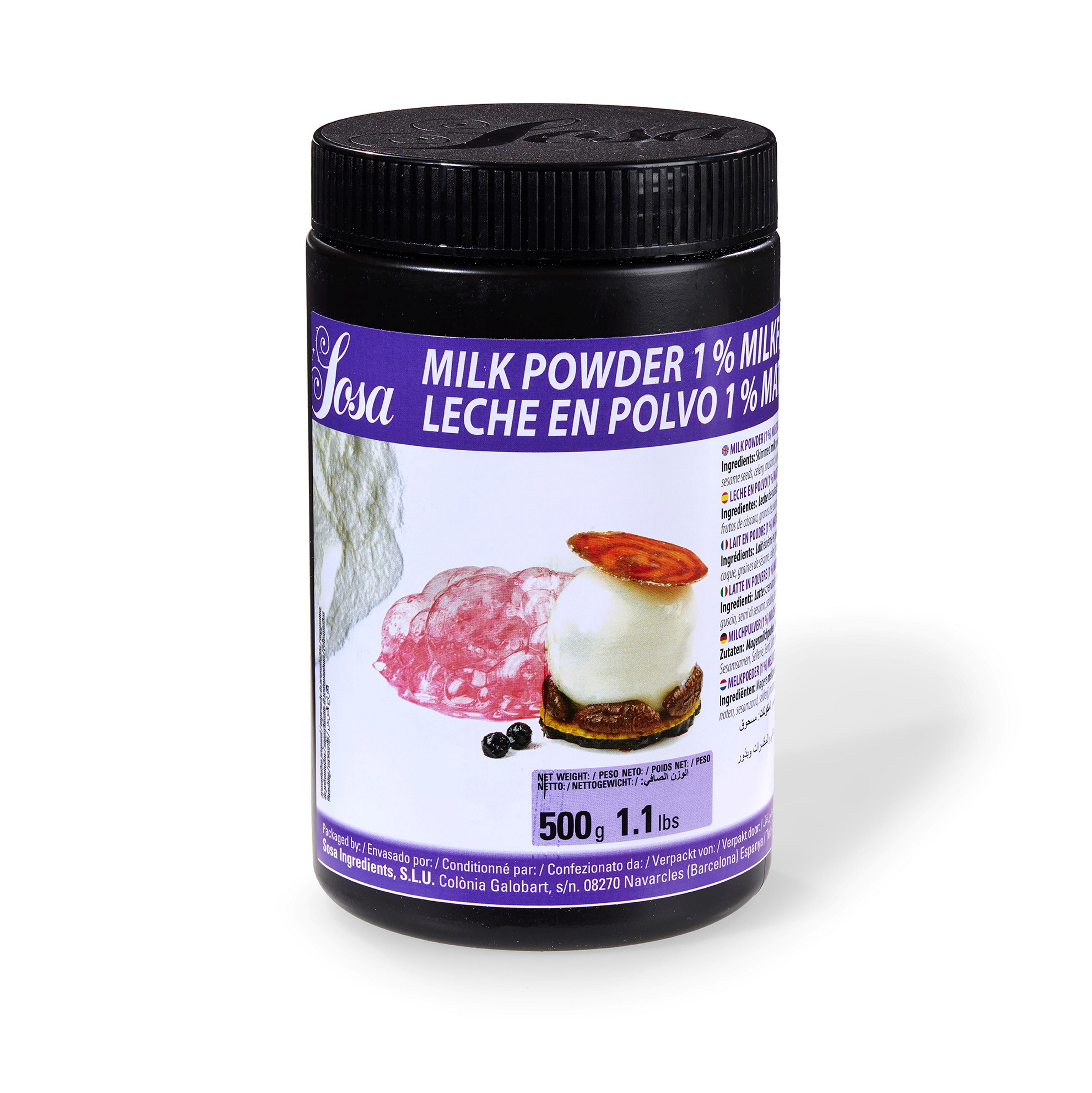 Melkepulver 1% fett, Sosa 500g