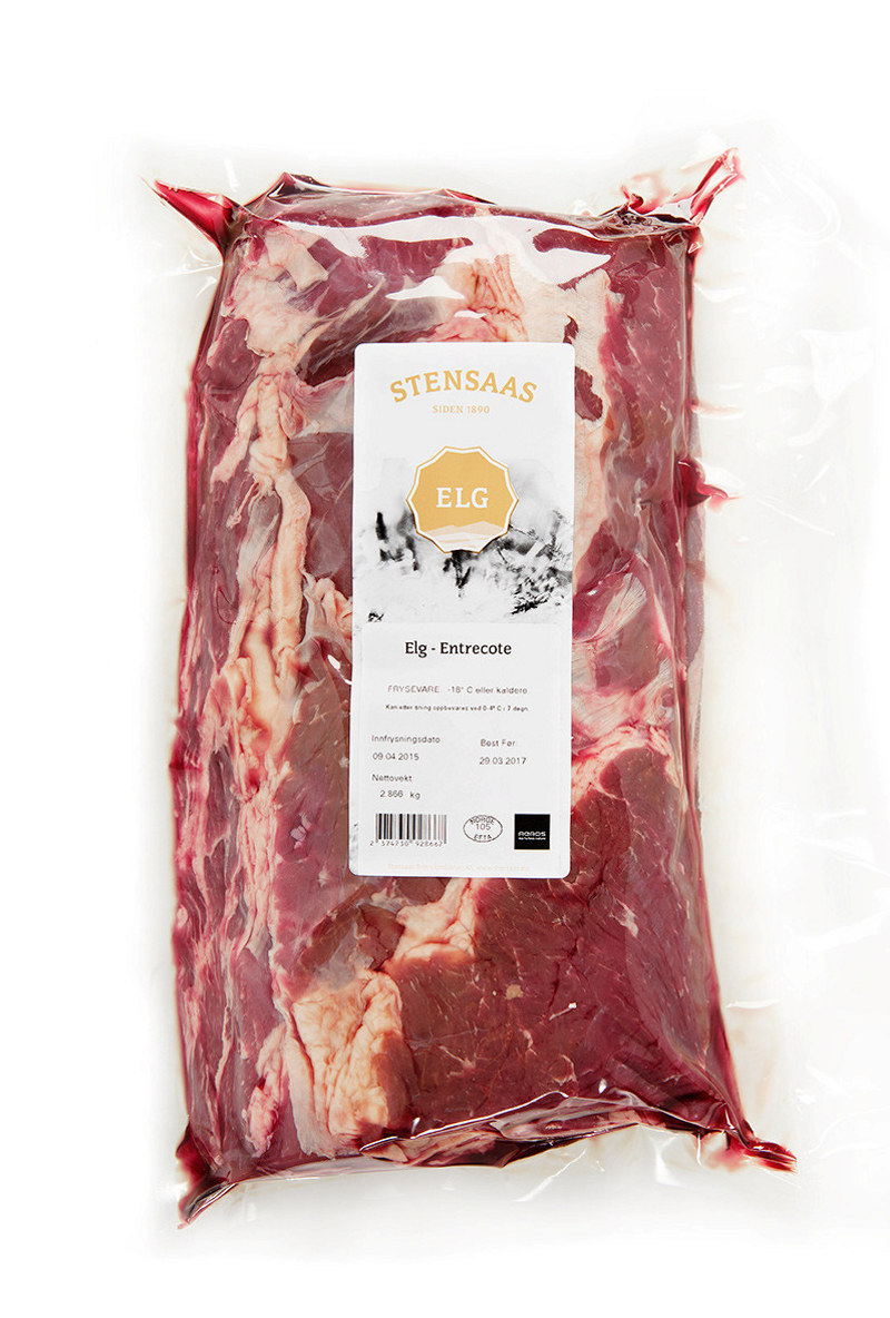 Elg Entrecote, dypfryst